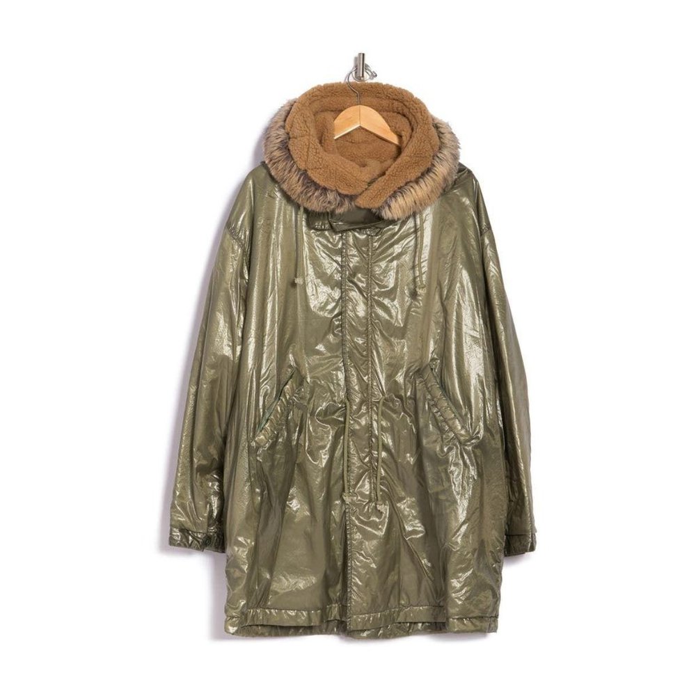 Yeezy Season 5 Long Sleeve Green Hooded Parka L - Picture 15 of 15